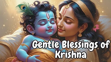 Gentle Blessings of Krishna 🌙 | Peaceful Baby Lullaby for Deep Sleep | Divine Sleep Music