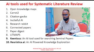 1. AI tools used for Systematic Literature Review: Open Knowledge Maps Profile