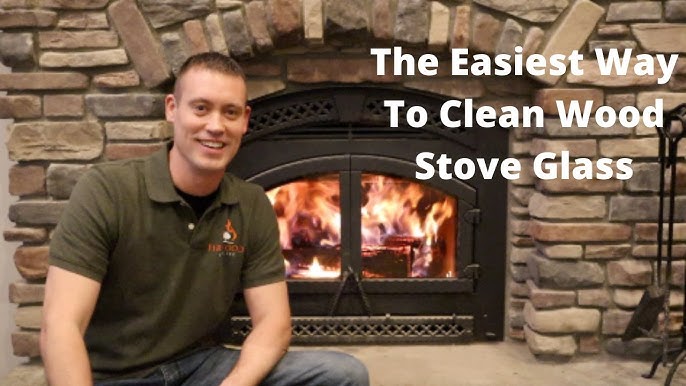 How to clean a WOOD STOVE DOOR glass – the ONLY WAY 