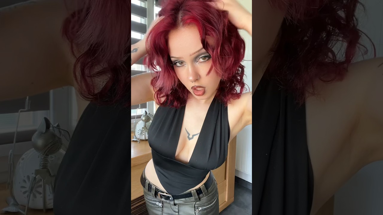 😋😋 #slipknot #redhair #makeup