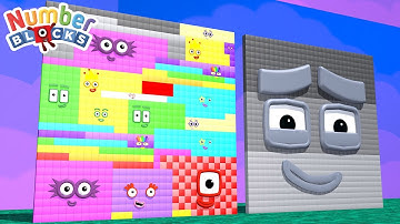 New Meta Numberblocks Comparison 1 to 10 50 100 Build 900 Square Standing Tall Numbers Patterns