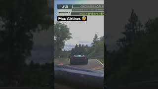 Max’s car literally take off ground 🤯🤯🤯 #nürburgring #24hnürburgring #racing #shorts
