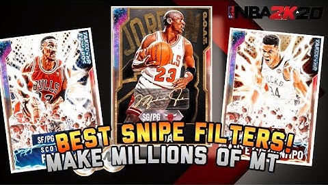 NBA2k20 - SNIPING FILTERS TO MAKE MILLIONS OF MT! SNIPE GALAXY OPAL JORDAN! | AedanSplash