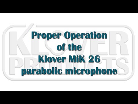 KLOVER MiK 26 — Proper Operation