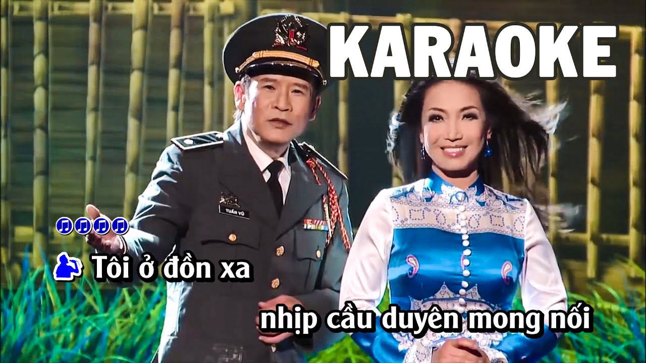 Karaoke | Nhịp Cầu Tri Âm - Tuấn Vũ - Mỹ Huyền | Tone Song Ca Nam Nữ