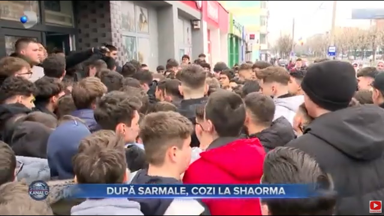 Stirile Kanal D - Dupa sarmala, cozi la shaorma! | Editie de pranz