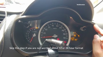 Maruti Suzuki Celerio Dashboard - how to set time in system clock #shorts #cartips #celerio