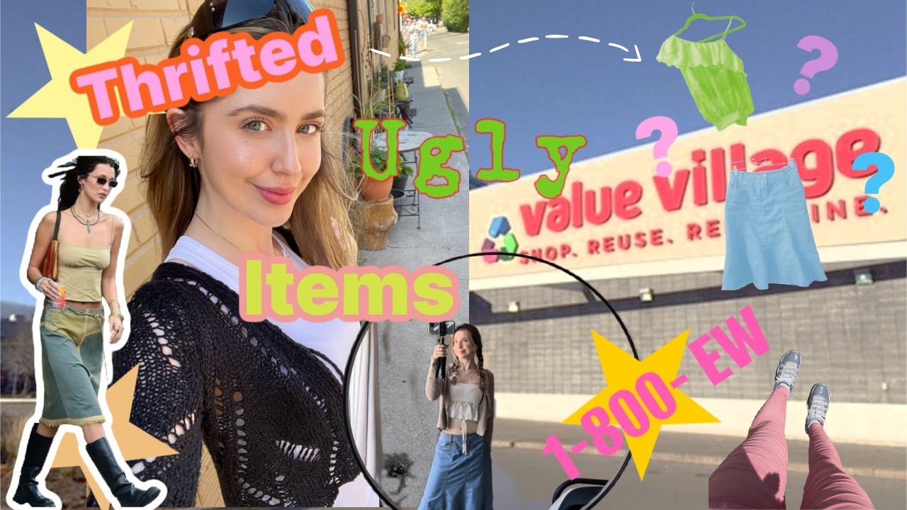 🧚🏼‍♀️⭐️👗THRIFT HAUL + STYLING UGLY THRIFTED ITEMS 🦋 ✌🏻💕