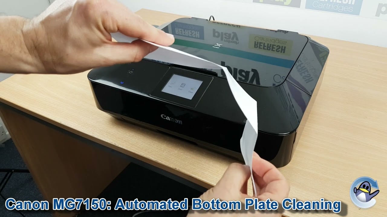 Canon Pixma MG7150: How to Clean/Reduce Ink Smears (with Bottom Plate Cleaning)