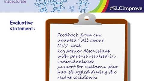 ELC self-evaluation:  How are we doing (session 2)