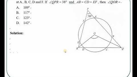 2014 HKDSE Maths Core Paper 2 Solution q21, Circle properties (圓的性質)