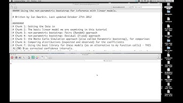 Using the non-parametric bootstrap for regression models in R