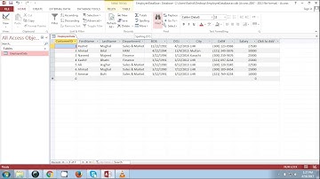 Beginners MS Access Database - Tutorial 2 Table Filter, Sort