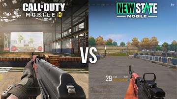 Call of Duty Mobile vs New State Mobile - Weapons Comparison (Updated)