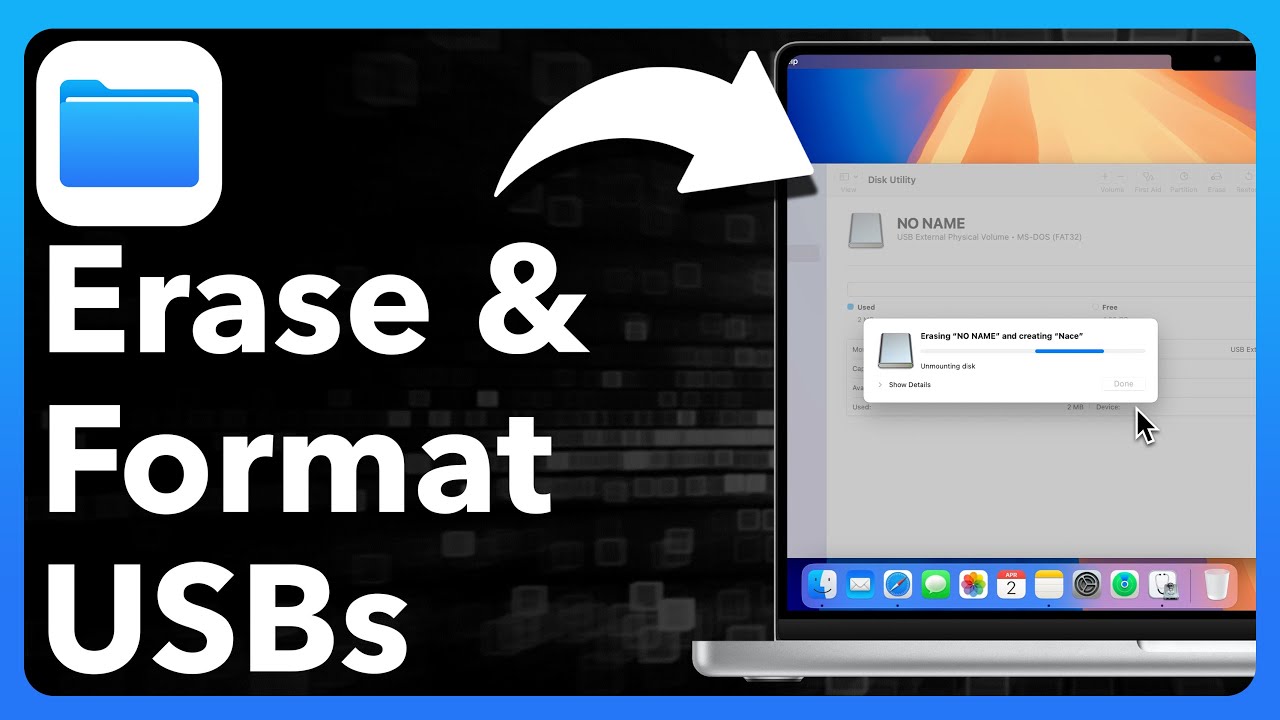 How To Erase And Format USB Flash Drive On Mac - YouTube