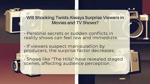 Will Shocking Twists Always Surprise Viewers in Movies and TV Shows? - The Reality Radar