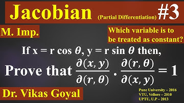 Jacobian #3 in Hindi (M.Imp) | Implicit Function Reducible to Explicit | Partial Differentiation