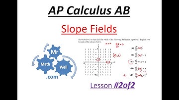 AP Calculus 30L- Slope Fields (Lesson #2of2)