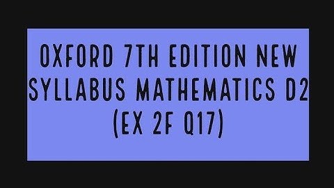 Applications of Simultaneous Equations in Real-world Context Ex: 2f Q 17 NSM 2 (D2)|study Room