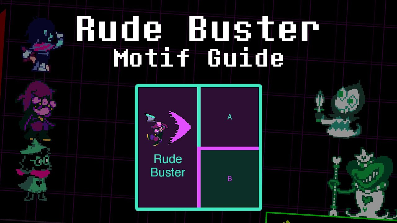 Susie Using Rude Buster Rude Buster - Deltarune Motif Guide - YouTube
