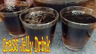 How To make Grass Jelly Drink | Black Gulaman Drink Recipe | Palamig