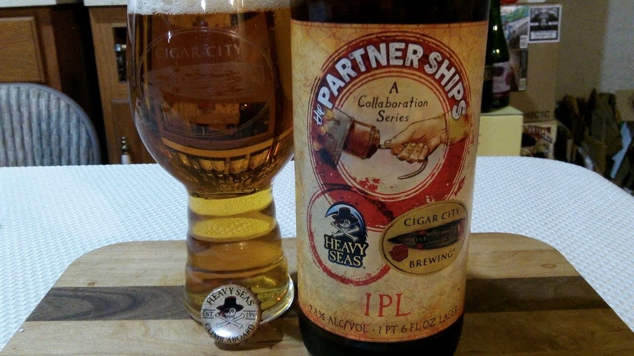 Heavy Seas & Cigar City Partner Ships #6 IPL (7.8% ABV) DJs BrewTube Beer Review 