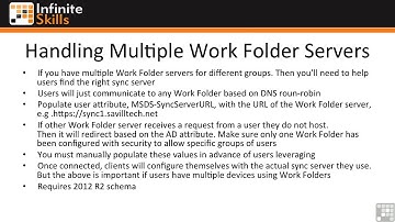 67   0818 Configuring Active Directory Attributes For Multi Server Work Folder