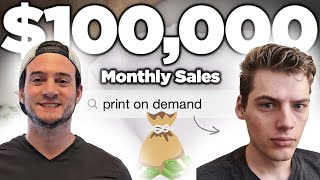 19 Year Old Reveals His $100K/mo AI-Powered Print on Demand Store