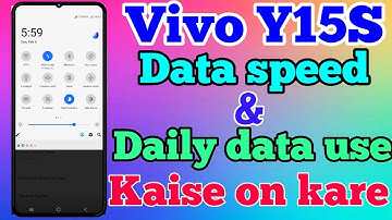 Vivo Y15S Phone Me Daily Data Use And Data Speed Setting Kaise On Kare // How To Data Use Setting
