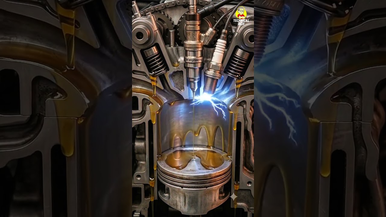 How Engine Starts? 🔥 Bore, Piston & Spark Plug Working Explained! ⚙️🚗 #Shorts