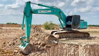 จัดว่าใหญ่ KOBELCO SK260LC-10 งานสุดสระน้ำโรงน้ำแข็ง18ไร่ Excavator EP.1510