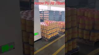 Arrow PU air filter, pending inkjet marking.