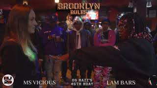 MS VICIOUS VS I AM BARS || BROOKLYN RULES || BU2D || RAP BATTLE