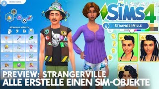 The Sims 4 StrangerVille CAS Create a Sim: Traits, Clothing, Hairstyles,...