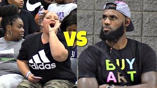 LeBron James Jr SHUTS UP Heckler! USBA Nationals 2018