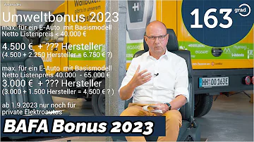 Wie hoch ist der Umweltbonus 2023?