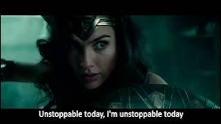 SIA - Unstoppable  Lyryics video (tribute to Sia & Wonder Woman)