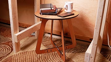 Making a Wood Stool and Side Table with a Laser Cutter
