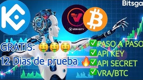 CÓMO CONFIGURAR BOT DE TRADING PASO PASO | BITSGAP + KUCOIN | VRA/BTC ✅ + PRUEBA GRATUITA 🤑