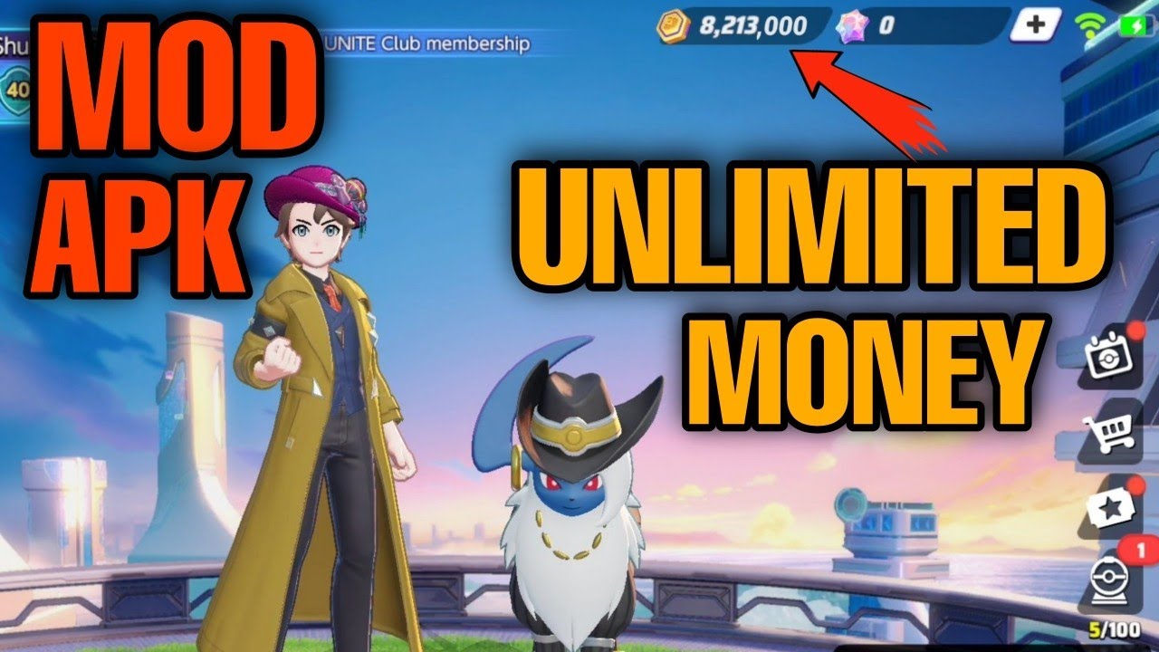 POKEMON UNITE MOD APK 💯💯 YouTube