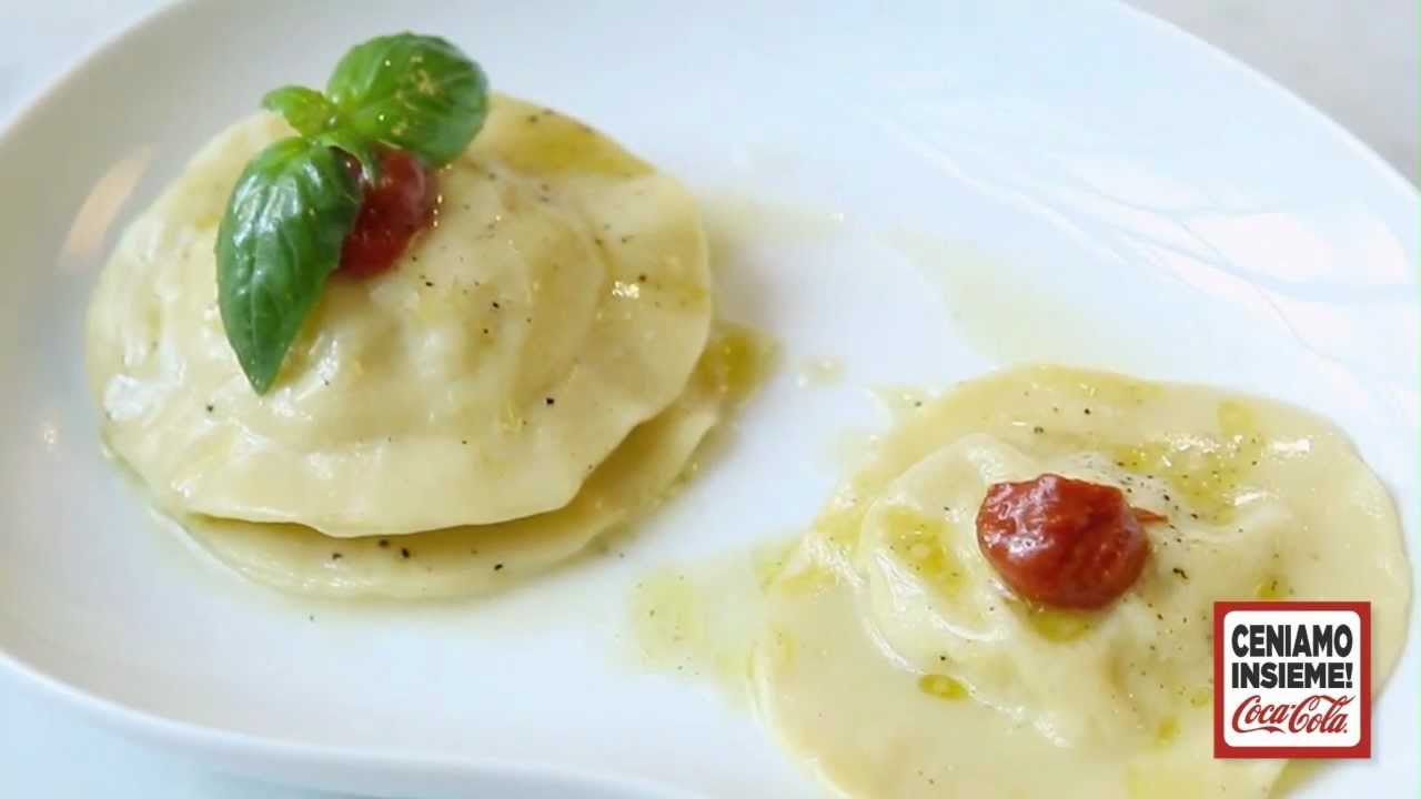 Ravioloni alle seppie e bufala