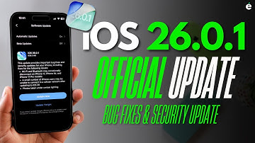 iOS 26.0.1 Official update released | Huge Bug fixes - Camera, Network issue solved