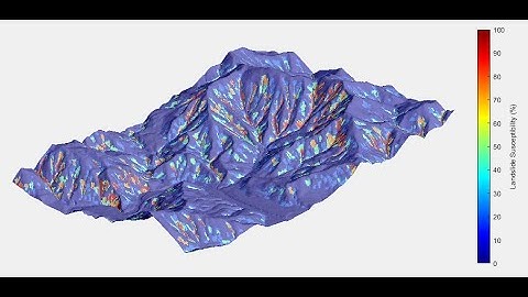 Landslide susceptibility map generated using RegionGrow3D