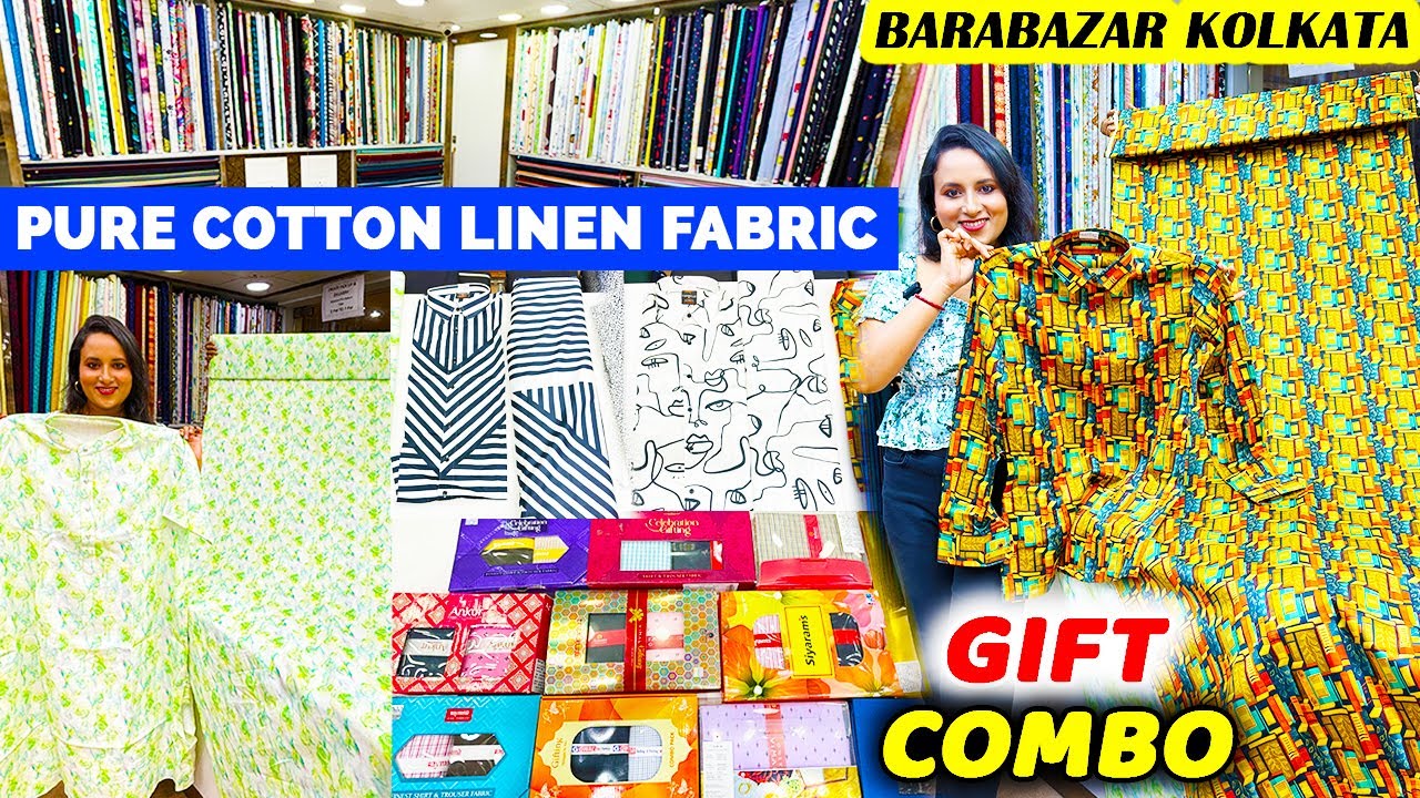 Pure Cotton Linen Fabric Barabazar Kolkata | All Brand Men Suiting Shirting Barabazar Fabric Market