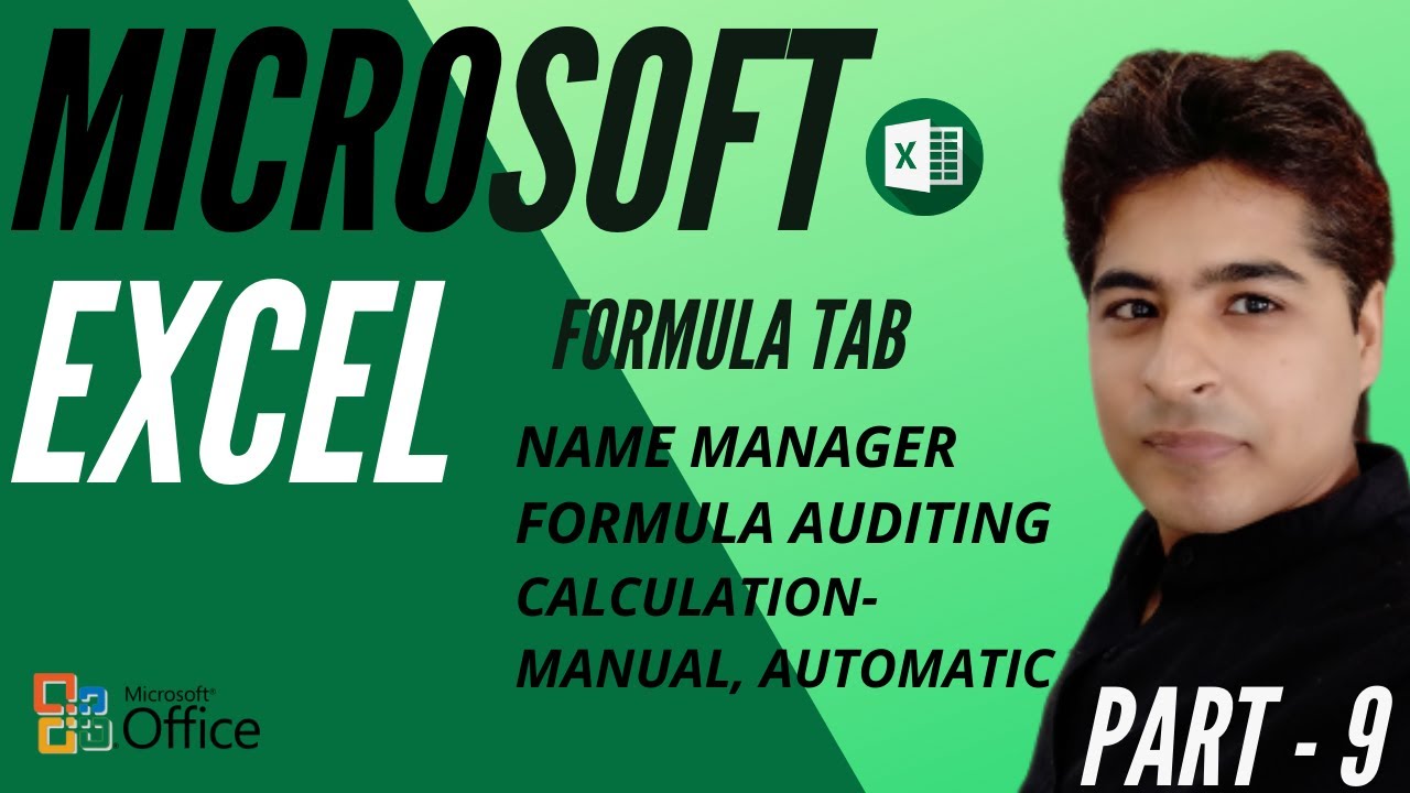 Microsoft Excel Tutorial | Part 9 | FORMULA Tab | Auditing ...