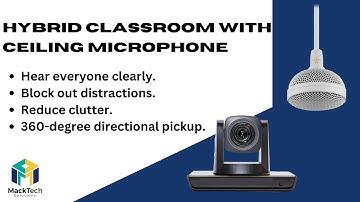 Hybrid Classroom With Ceiling Microphone | Smart classroom | hybrid classroom |hybrid Learning setup