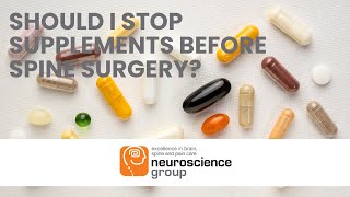 Stopping Medications and Supplements Before Surgery