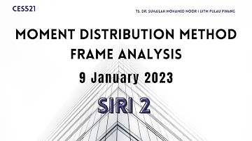 SIRI 2 - Frame analysis using Moment Distribution Method 9 January 2023