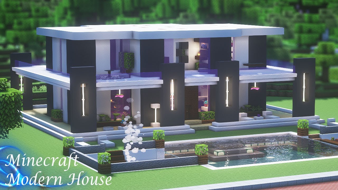 Modern House / Casa moderna lux : r/Minecraft