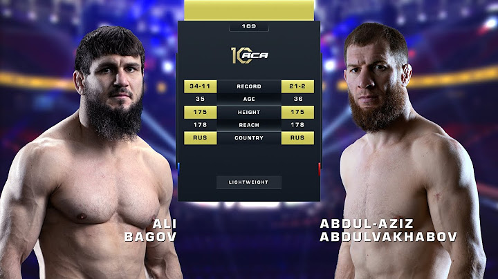 Ali Bagov vs. Abdul-Aziz Abdulvakhabov 4 | ACA 189